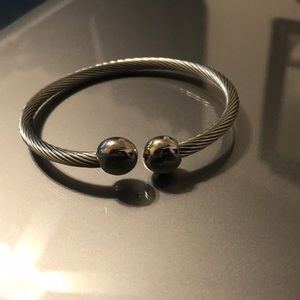 silver Cable bracelet